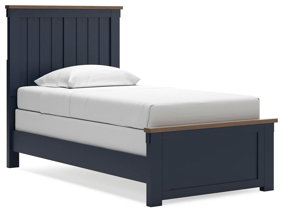 Landocken Twin Panel Bed, Dresser and Mirror