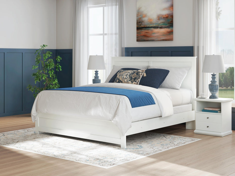 Bostwick Shoals King Panel Bed, Dresser, Mirror, Chest and Nightstand