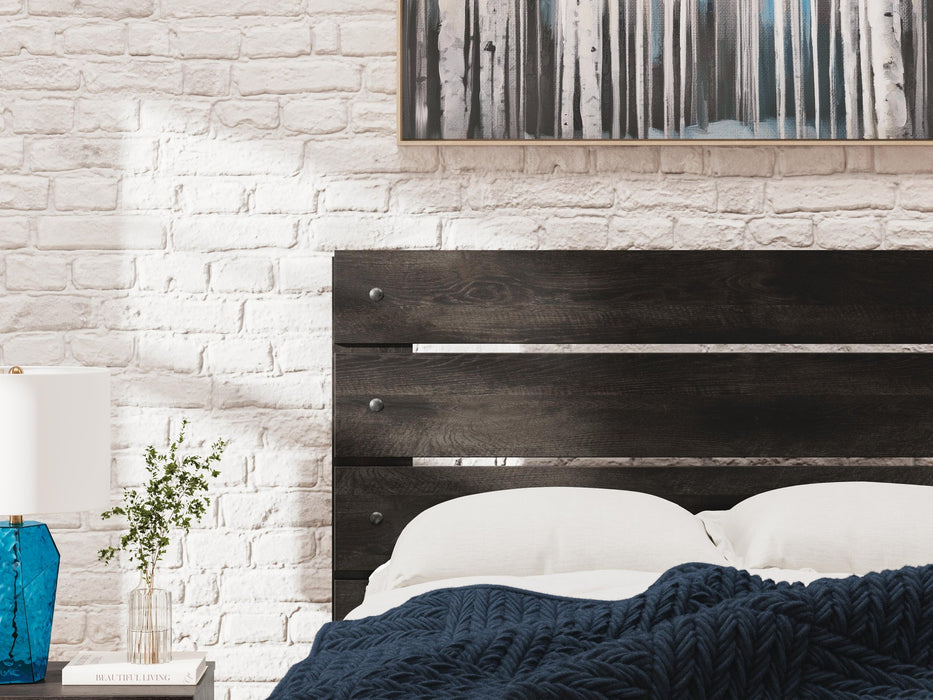 Delmorta Twin Panel Bed, Dresser and Mirror