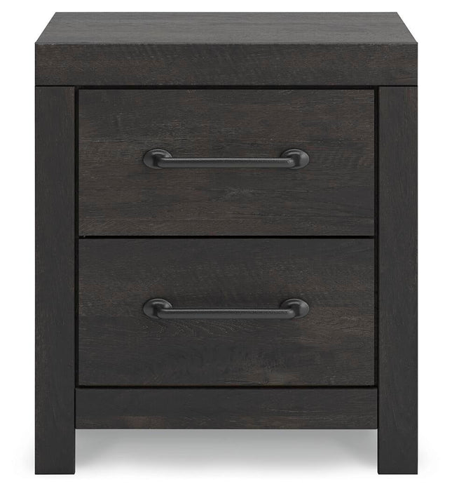 Delmorta Full Panel Bed, Dresser, Mirror and Nightstand