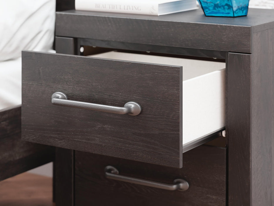 Delmorta King Panel Bed, Dresser, Mirror and Nightstand
