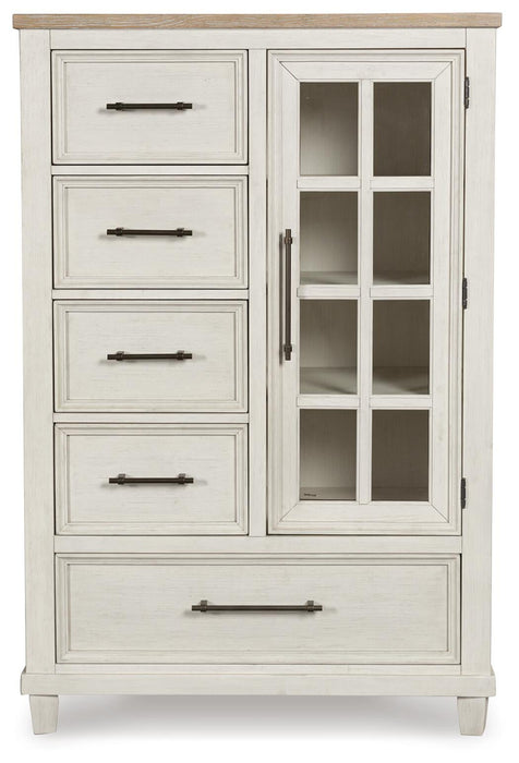 Shaybrock King Panel Bed, Dresser, Mirror, Chest and Nightstand