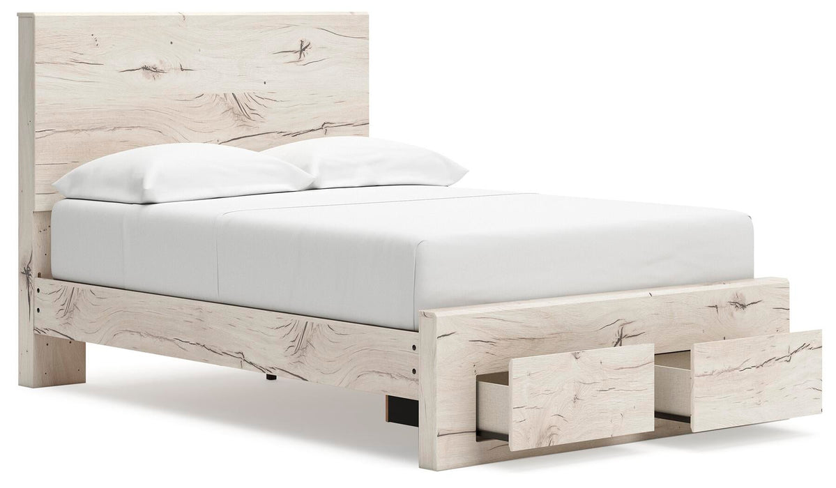 Lawroy Full Panel Storage Bed, Dresser and Mirror