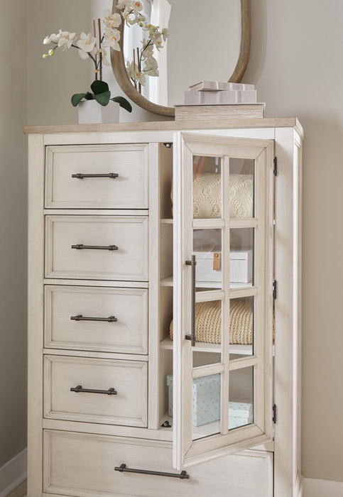 Shaybrock Queen Panel Bed, Dresser, Mirror, Chest and Nightstand