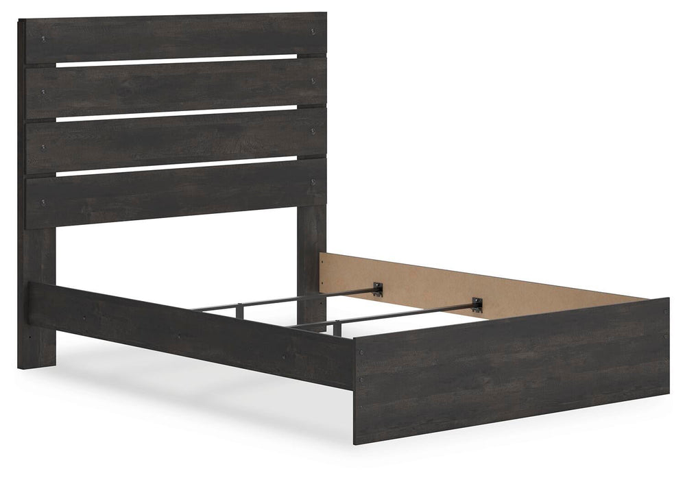 Delmorta Queen Panel Bed, Dresser, Mirror and Nightstand