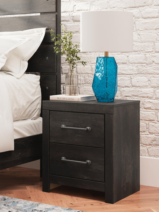Delmorta Twin Panel Storage Bed, Dresser, Mirror and Nightstand