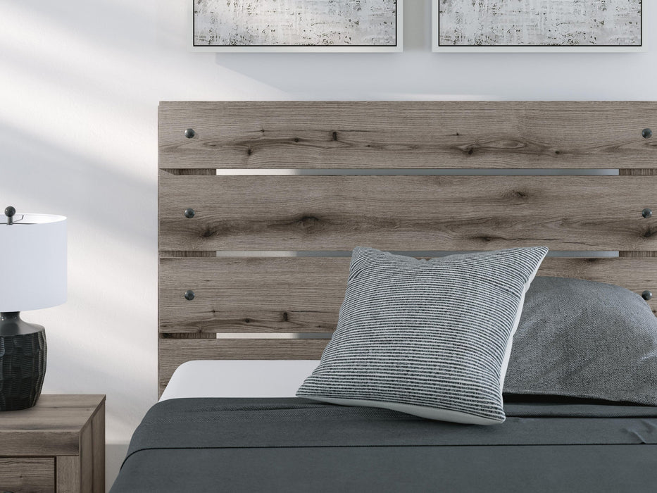 Urbanoore Full Panel Bed, Dresser, Mirror and Nightstand