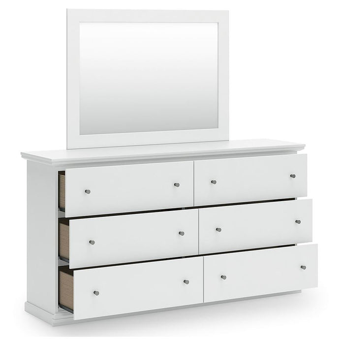 Bostwick Shoals King Panel Bed, Dresser and Mirror