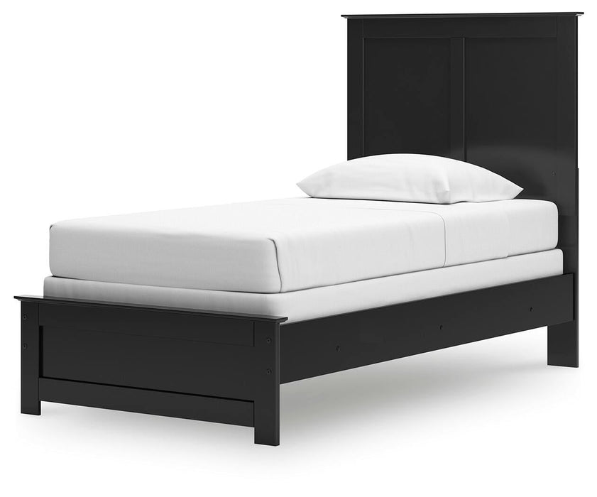 Maribel Twin Panel Bed, Dresser and Mirror