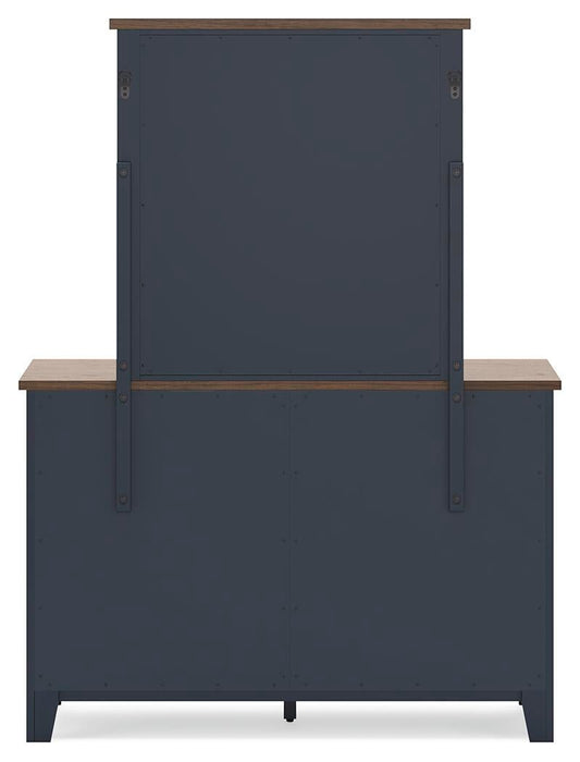 Landocken Full Panel Headboard, Dresser and Mirror