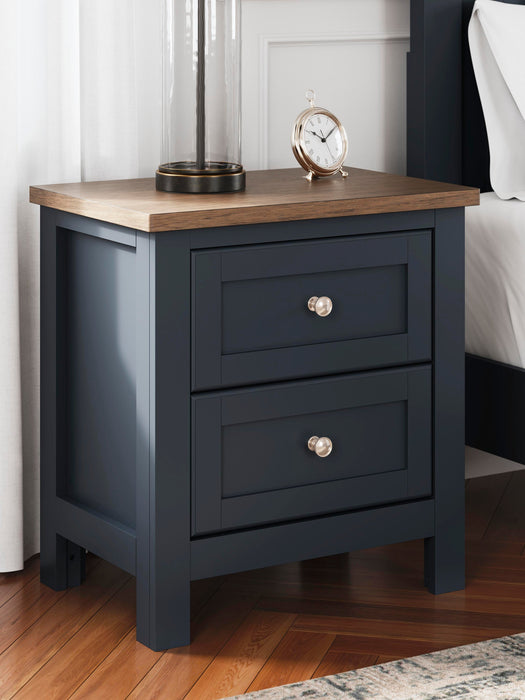 Landocken Twin Panel Headboard, Dresser, Mirror, Chest and Nightstand