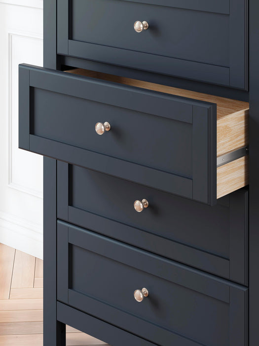Landocken Queen Panel Headboard, Dresser, Mirror, Chest and Nightstand
