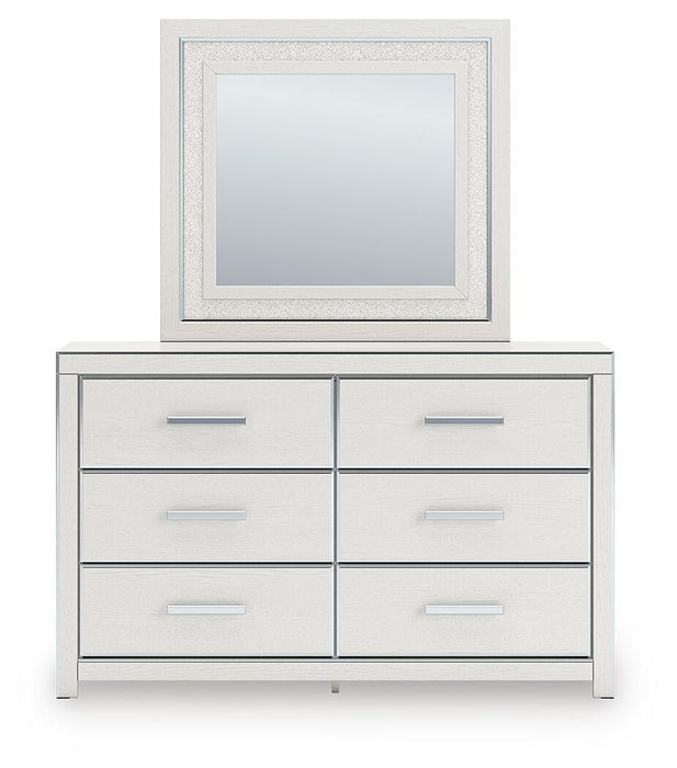 Birmonton Queen Upholstered Panel Bed, Dresser, Mirror, Chest and Nightstand