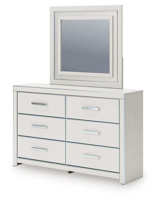 Birmonton Queen Upholstered Panel Bed, Dresser, Mirror, Chest and Nightstand
