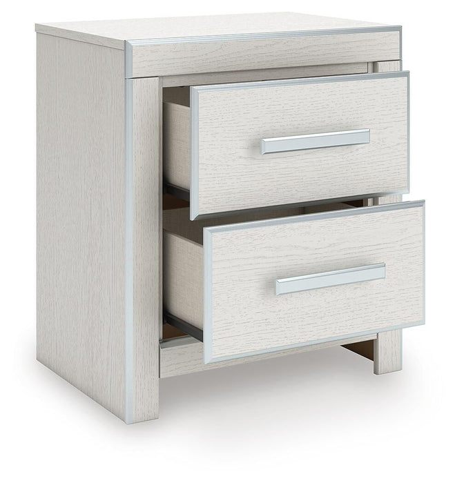 Birmonton Queen Upholstered Panel Bed, Dresser, Mirror, Chest and Nightstand