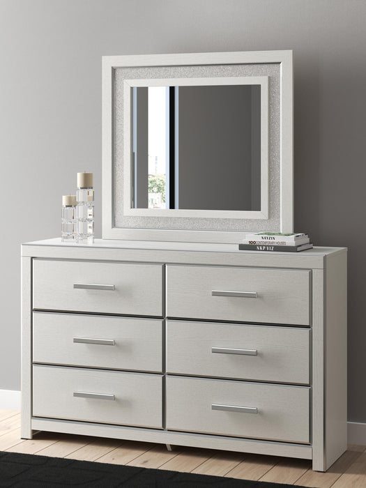 Birmonton Queen Upholstered Panel Bed, Dresser, Mirror, Chest and Nightstand