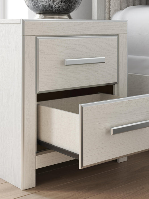 Birmonton Queen Upholstered Panel Bed, Dresser, Mirror, Chest and Nightstand
