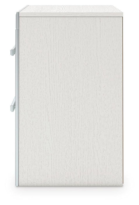 Birmonton Queen Upholstered Panel Platform Bed, Dresser, Mirror, Chest and Nightstand