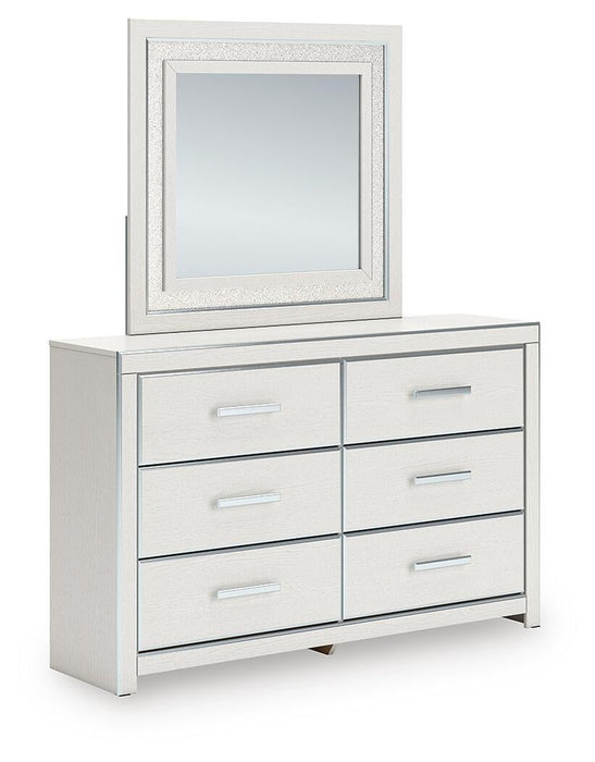 Birmonton Queen Upholstered Bed, Dresser, Mirror and Nightstand