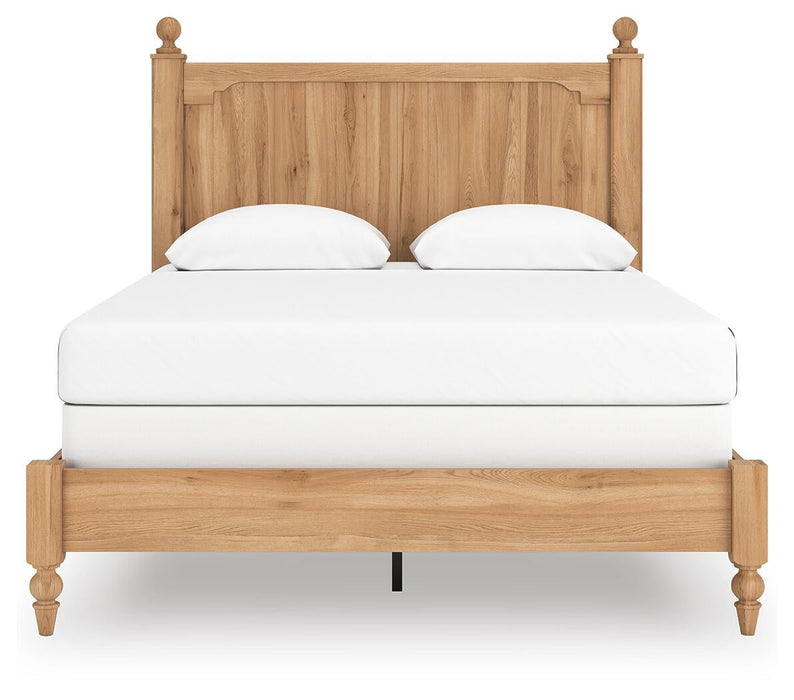 Galletyn Queen Panel Bed with Mirrored Dresser