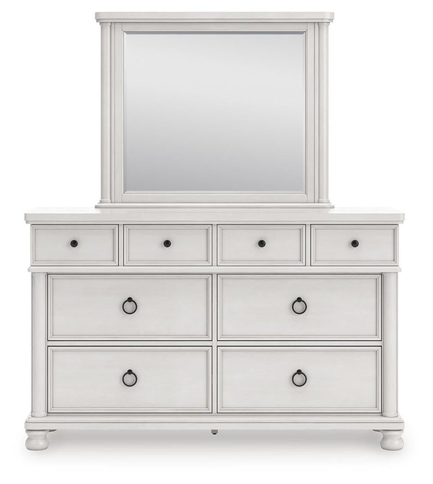Chadworth Queen Poster Bed, Dresser, Mirror and Nightstand