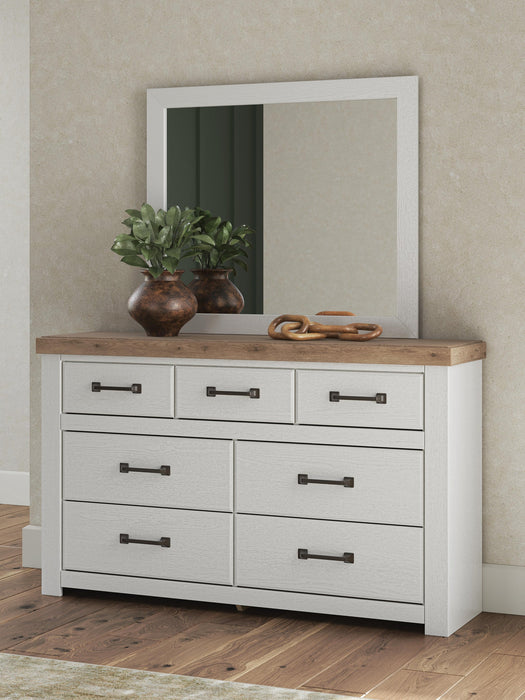 Savonport King Panel Bed, Dresser, Mirror, Chest and Nightstand