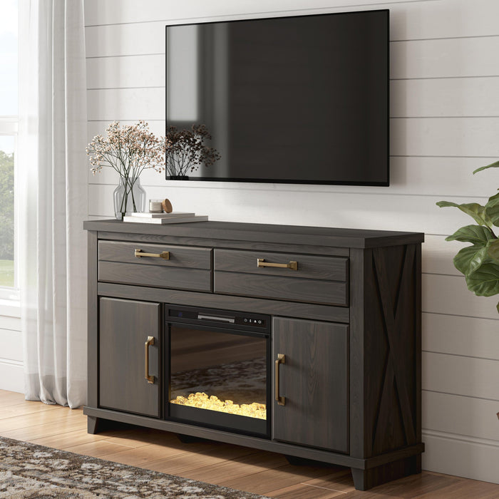 Brazen Valley 60" TV Stand with Electric Fireplace